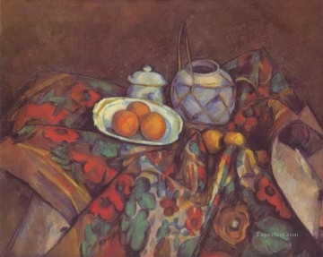 印象派の静物画 Painting - オレンジのある静物画 ポール・セザンヌ